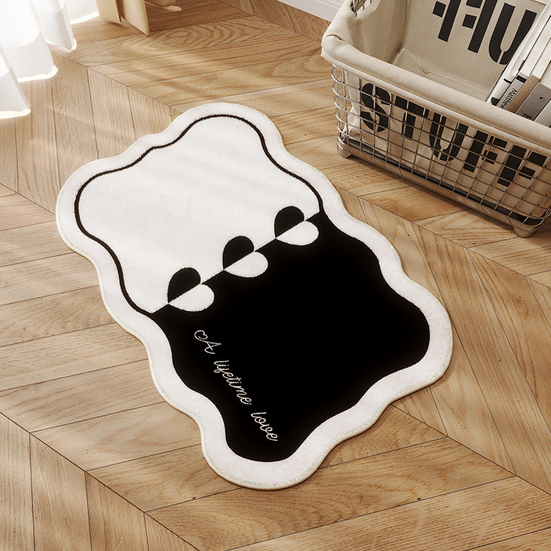 Heart-Themed Plush Bath Mat — product view 3