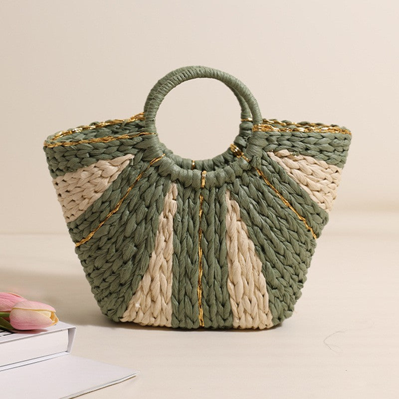 Handcrafted basket bag with innovative design LoungeYard — product view 3