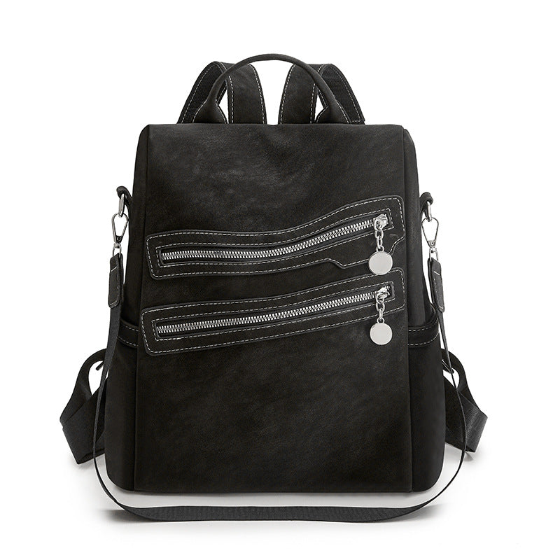 Stylish Multi-Zippered Backpack LoungeYard — product view 2