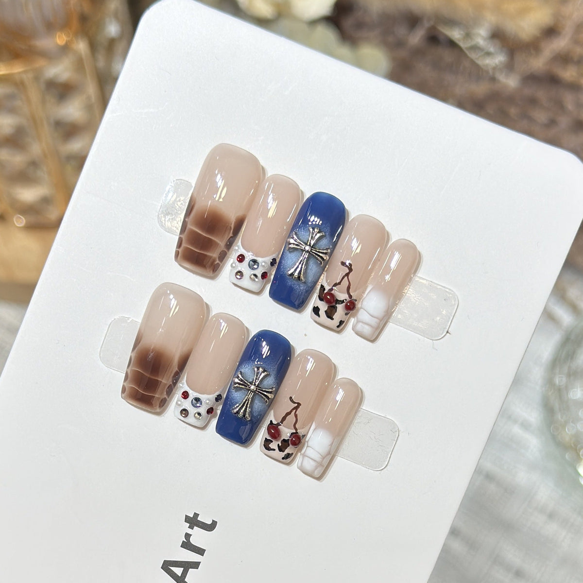 Artistic Decorative Press-On Nail Art Set — product view 2