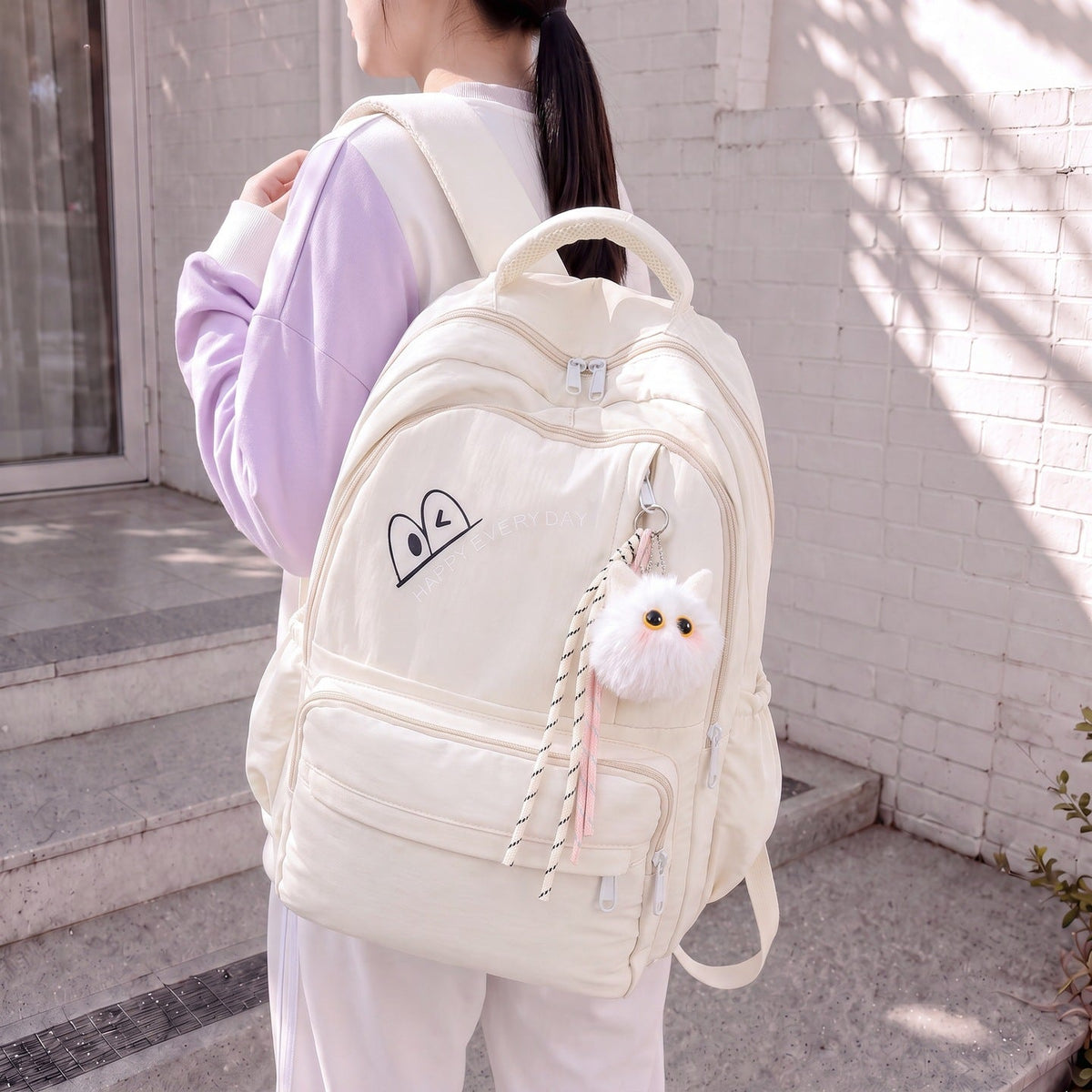 Casual Multi-Compartment Backpack LoungeYard — product view 3