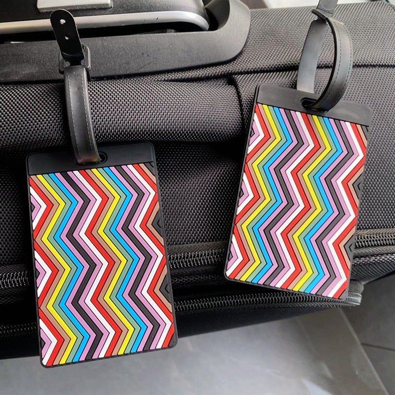 Vibrant Patterned Luggage Tag LoungeYard — product view 2