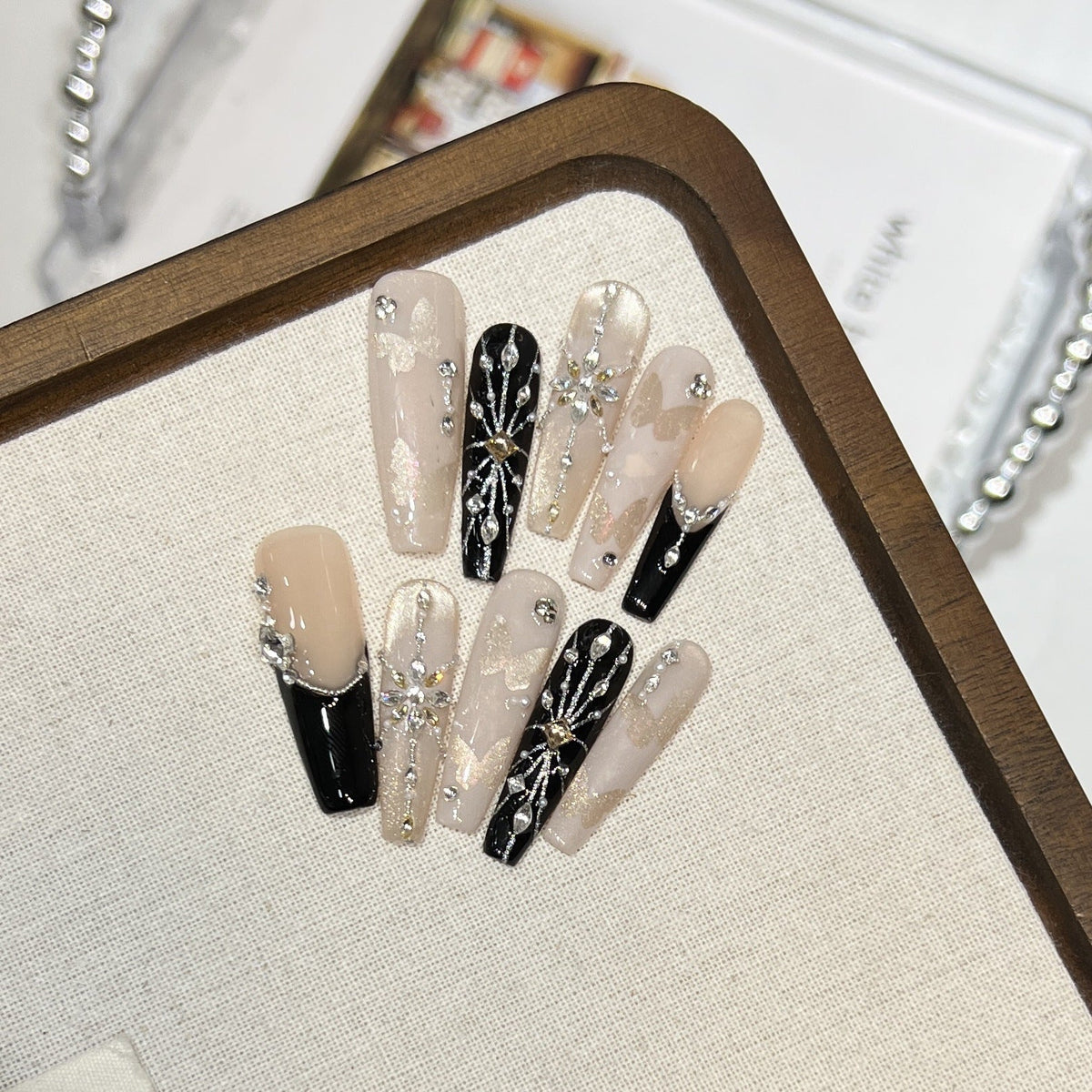 Decorative Butterfly Nail Art Tips — product view 1