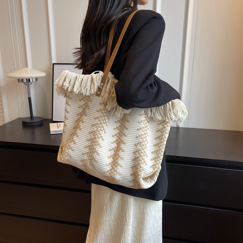 Bohemian Handwoven Tote Bag — product view 7
