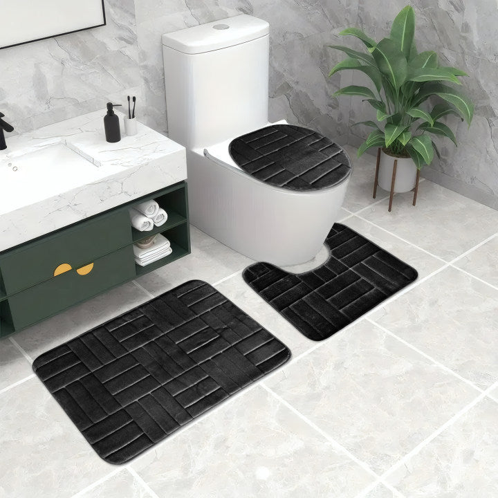 Plush Bathroom Mat Bowlift — product view 3