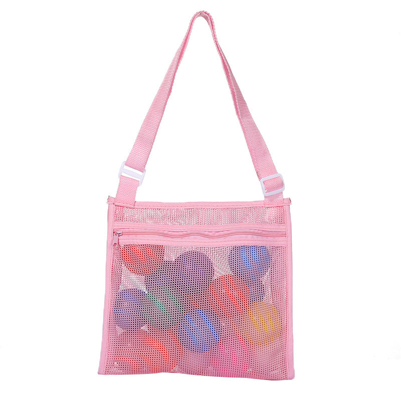 Practical mesh tote bag with adjustable shoulder strap LoungeYard — product view 7