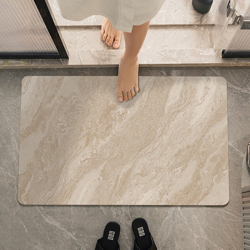 Marble-Effect Soft Bath Mat — product view 6