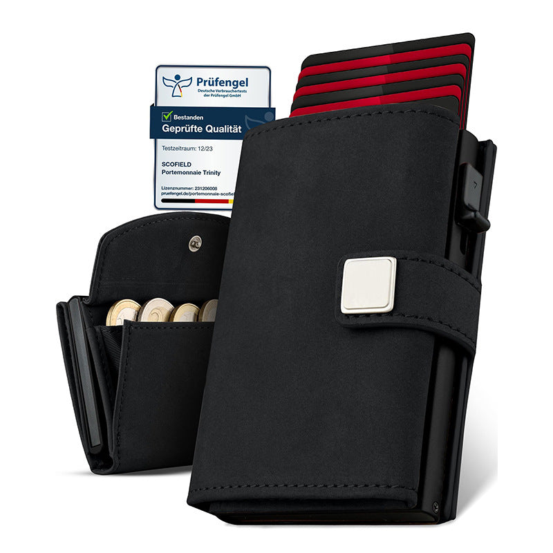 RFID-Blocking Leather Wallet LoungeYard — product view 4