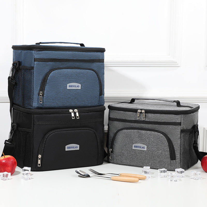 Insulated Multi-Pocket Lunch Cooler Bag — product view 1
