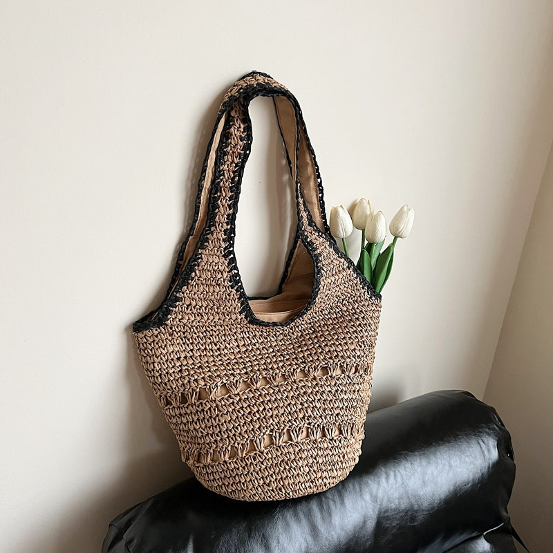 Woven Straw Tote Bag — product view 7