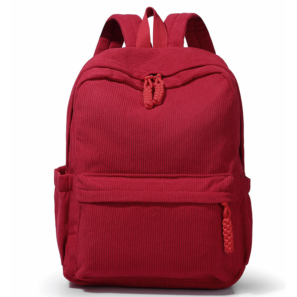 Textured Corduroy Backpack LoungeYard — product view 6
