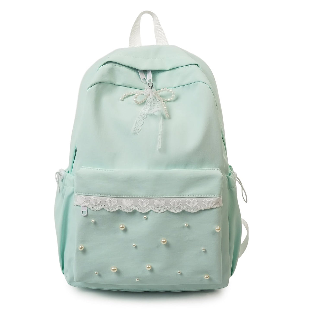 Decorative Pearl-Embellished Backpack LoungeYard — product view 5
