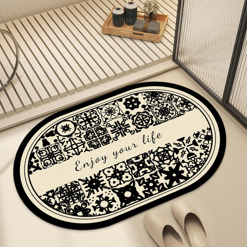 Artistic Patterned Bath Mat — product view 7