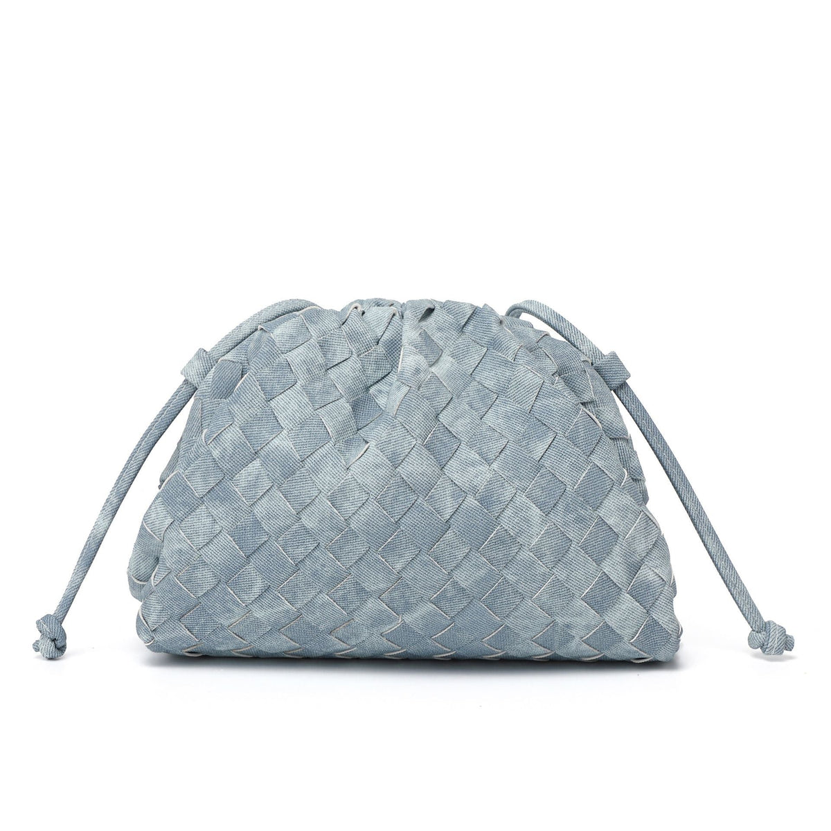 Elegant Woven Leather Bucket Bag LoungeYard — product view 7