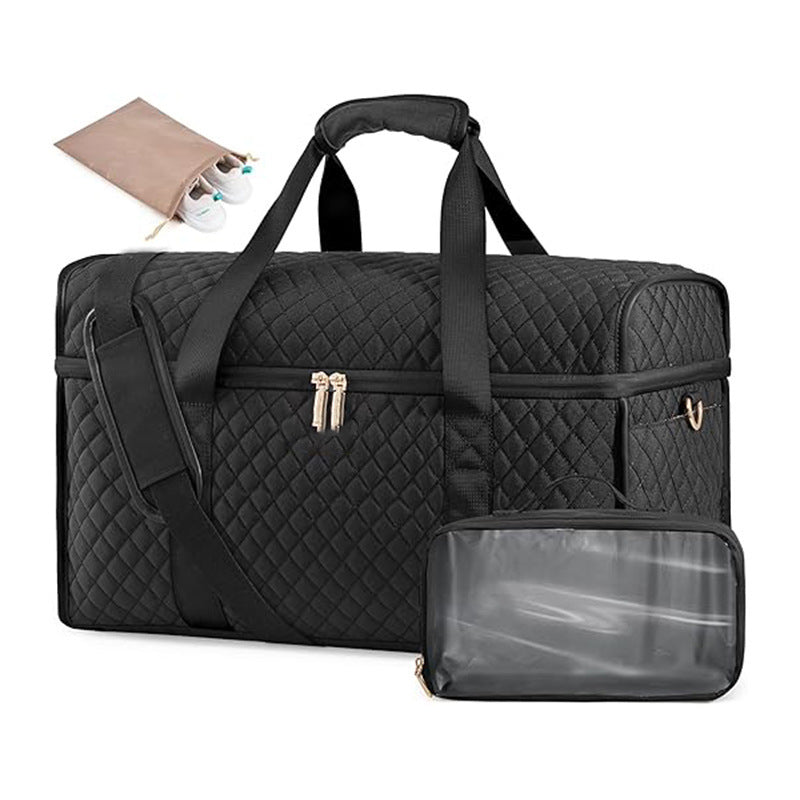 Elegant cosmetic storage bag with removable organizer LoungeYard — product view 7