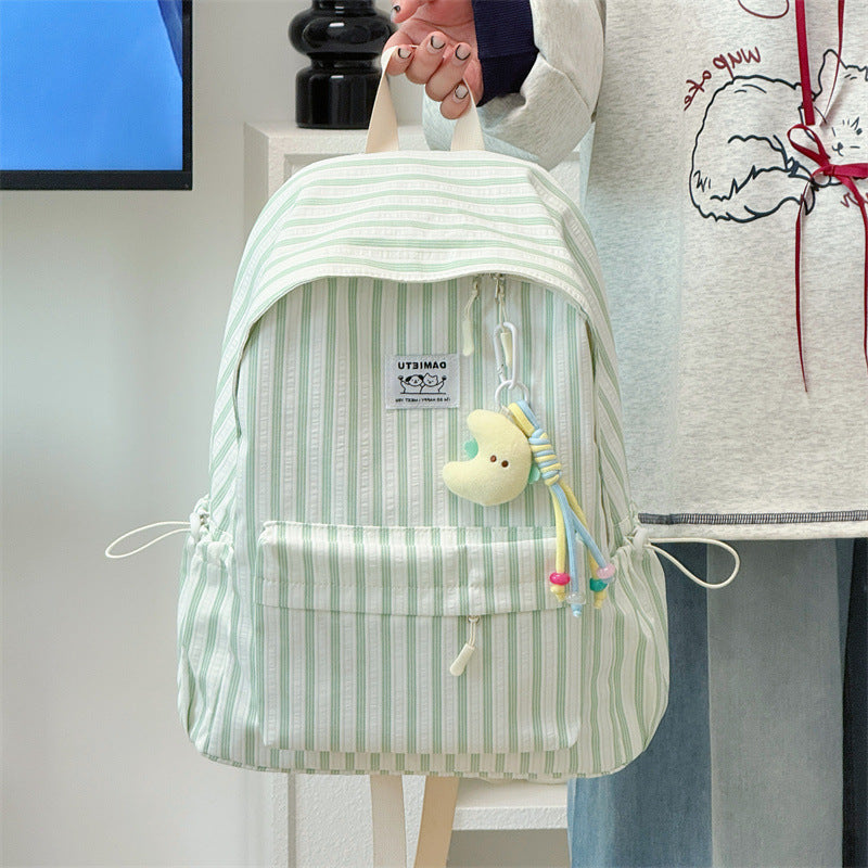 Striped Casual Backpack LoungeYard — product view 4