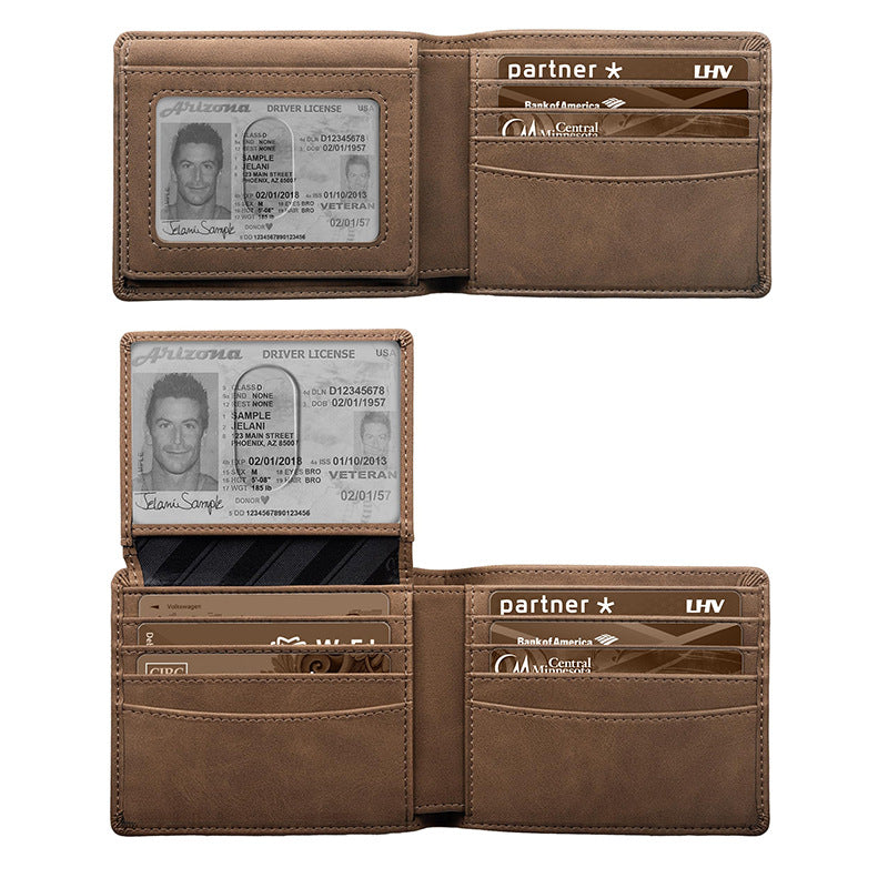 Slim Leather Wallet LoungeYard — product view 1