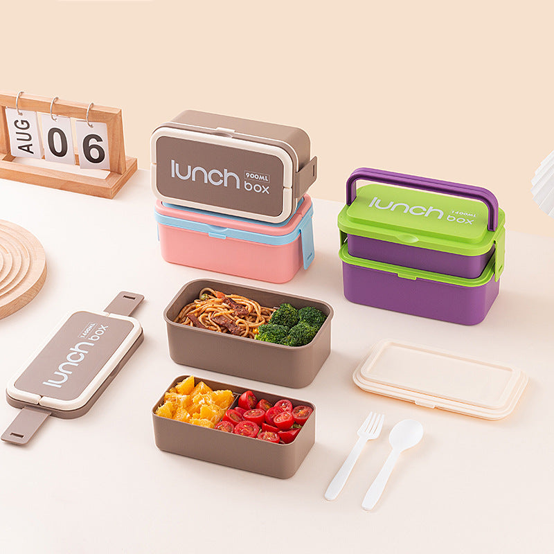 Multi-Tiered Lunch Box with Airtight Seal — product view 1