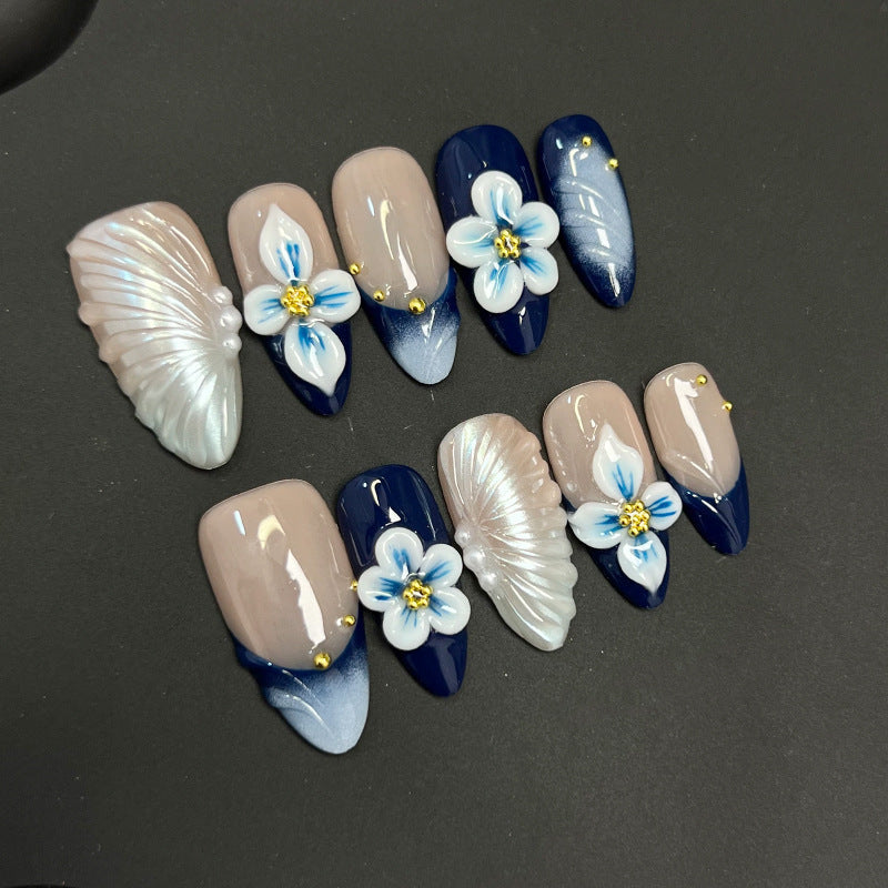 Artistic Floral Gel Nail Tips — product view 1