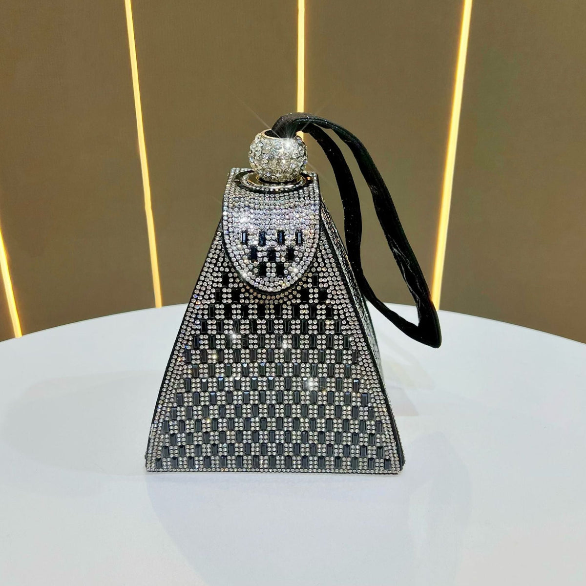 Geometric Rhinestone Evening Bag — product view 7