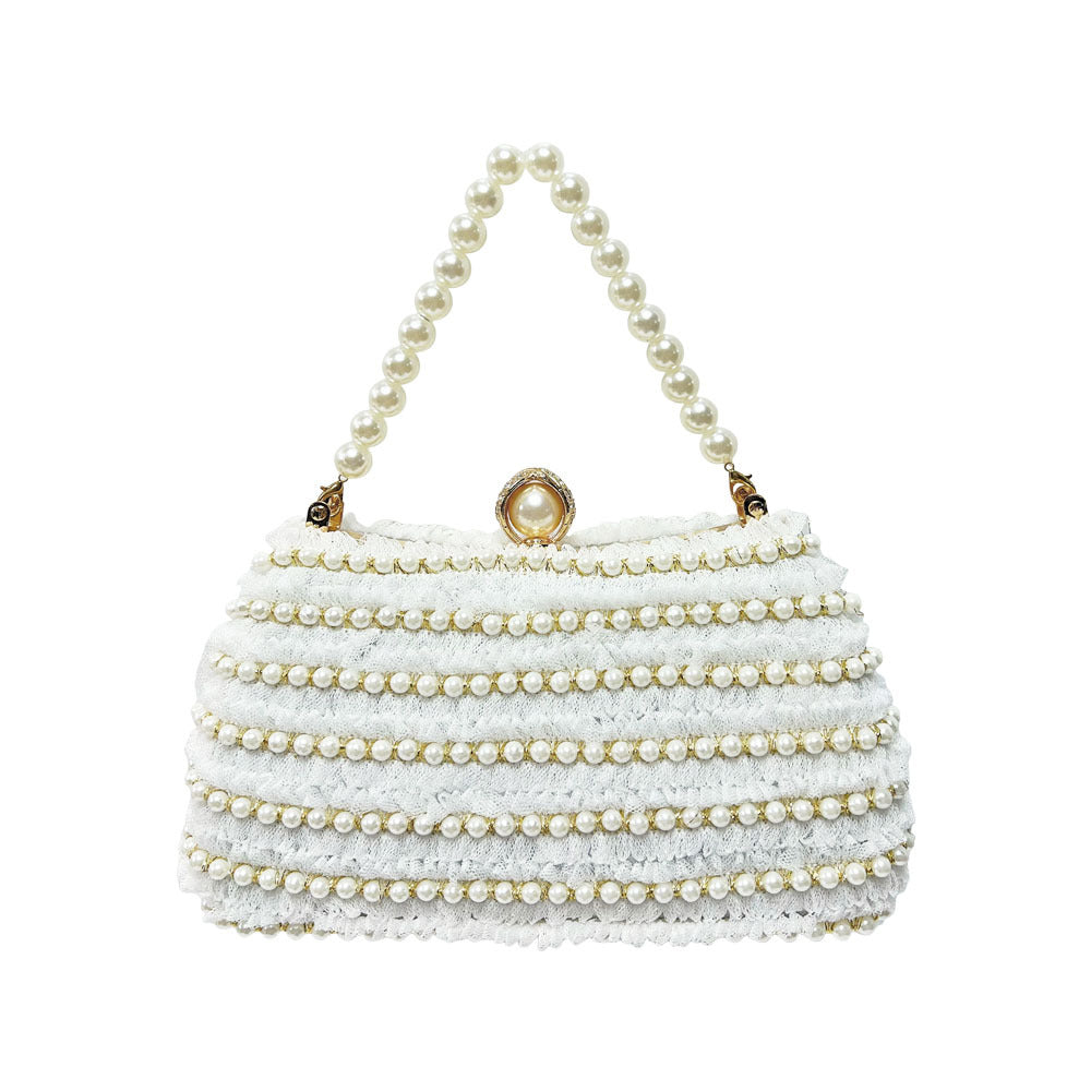 Elegant Pearl-Embellished Handbag — product view 5