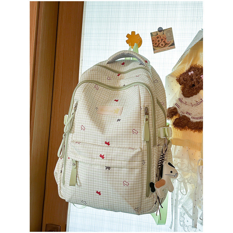 Checked Patterned Backpack — product view 2