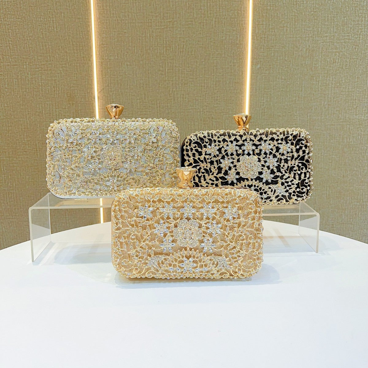 Ornate Embellished Evening Clutch — product view 4