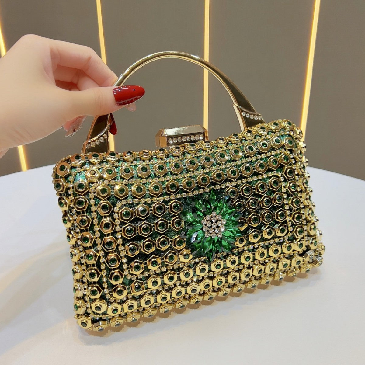 Gem-Accented Evening Handbag — product view 6
