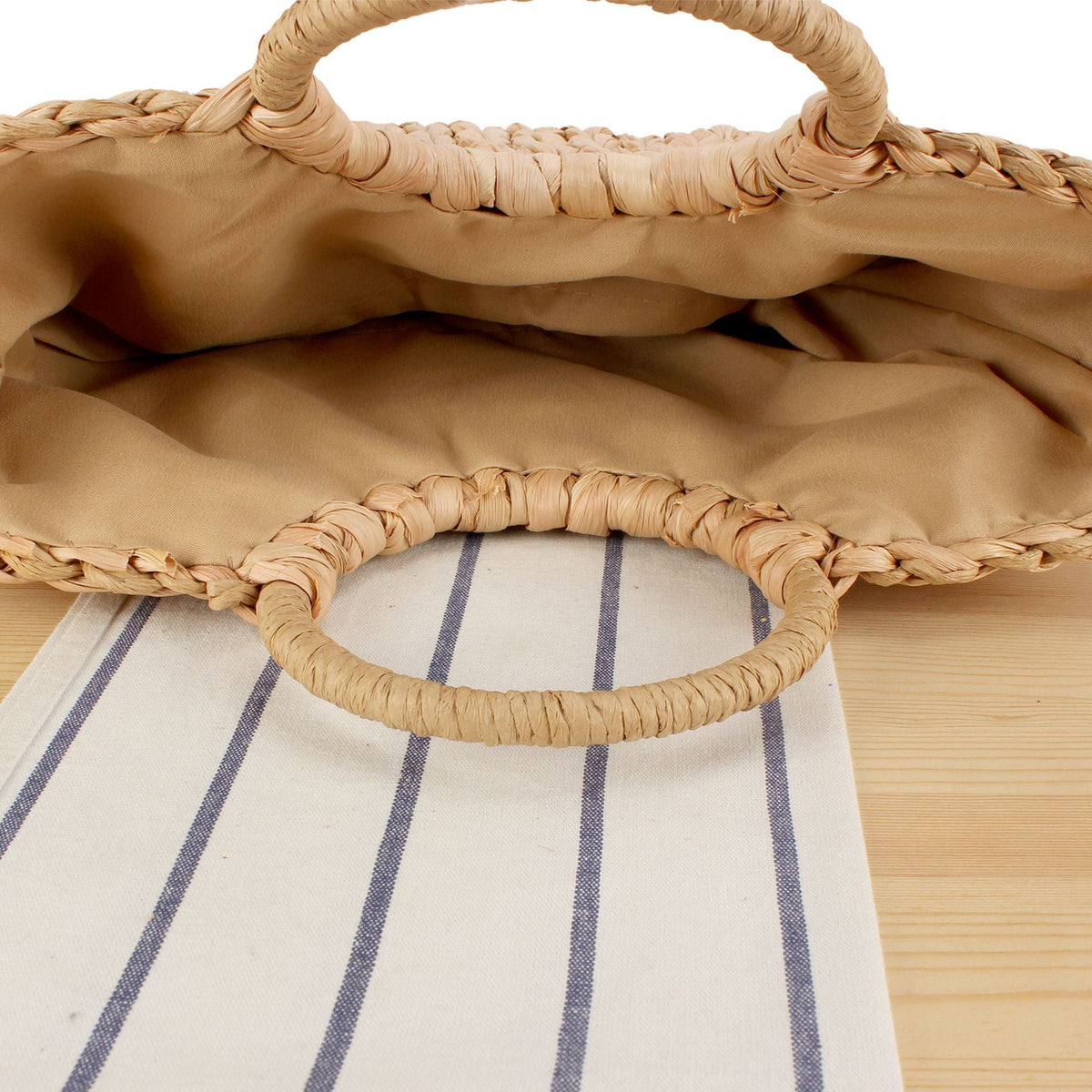 Braided Tote Bag with Unique Design LoungeYard — product view 3