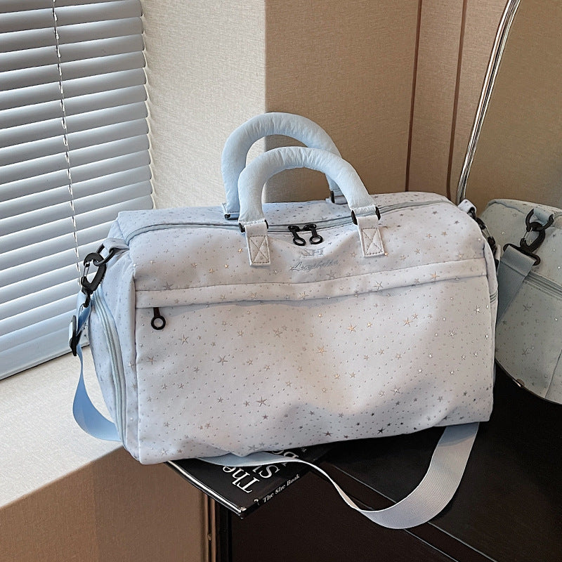 Stylish Star-Patterned Weekend Duffle Bag — product view 7