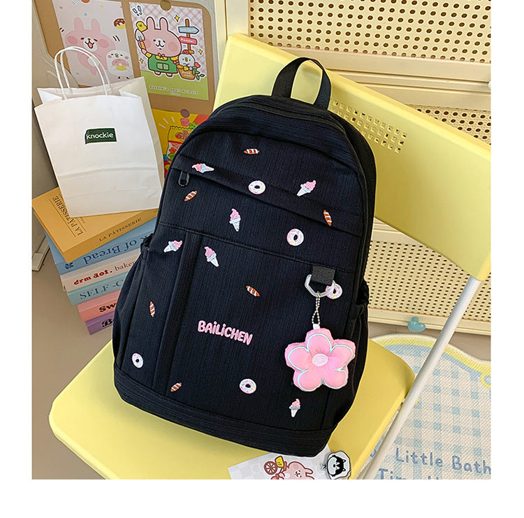 Cute Ice Cream Patterned Backpack — product view 3