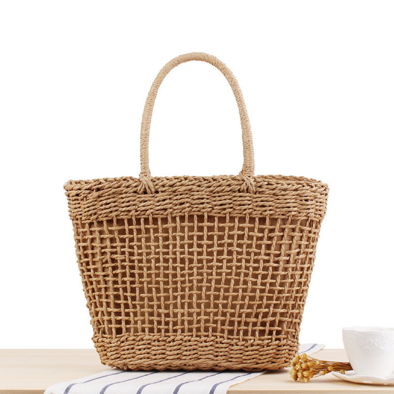 Braided Tote Bag Made of Natural Materials LoungeYard — product view 6