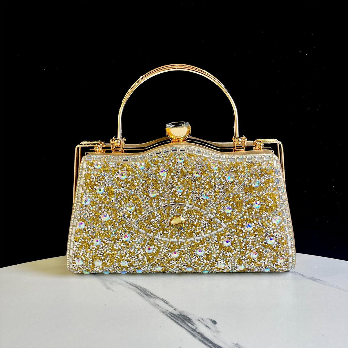 Decorative Crystal Detail Evening Handbag — product view 6
