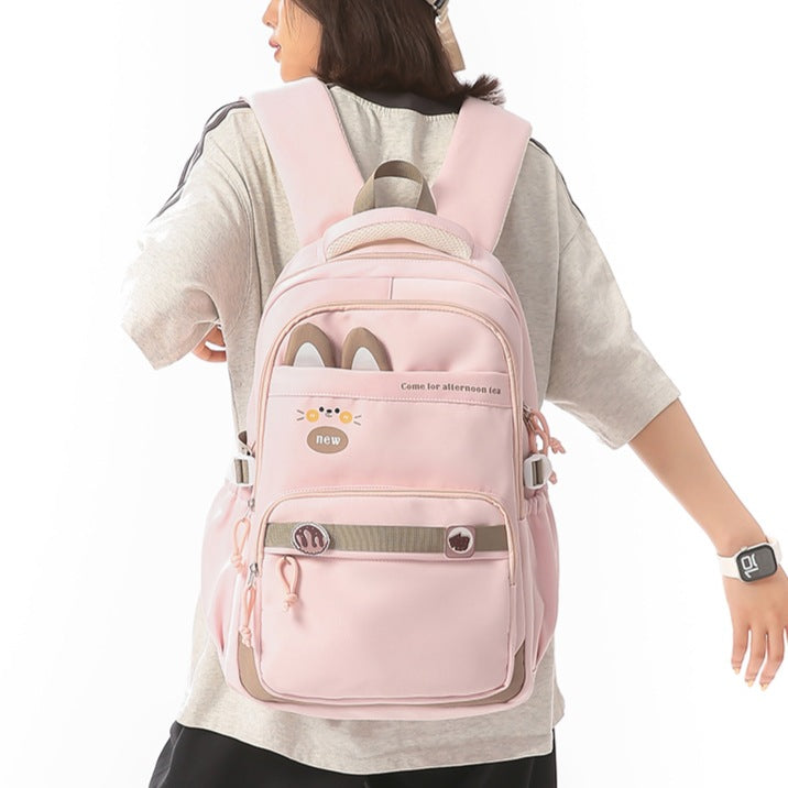 Cat-Ear Design Casual Backpack LoungeYard — product view 3