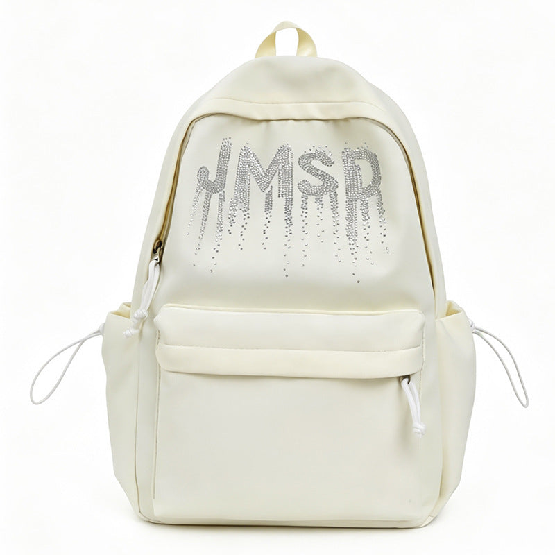 Decorative Rhinestone-Embellished Backpack LoungeYard — product view 4