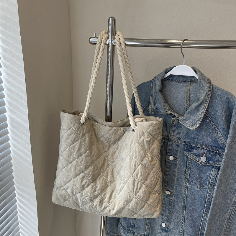 Quilted Beach Tote Bag — product view 6