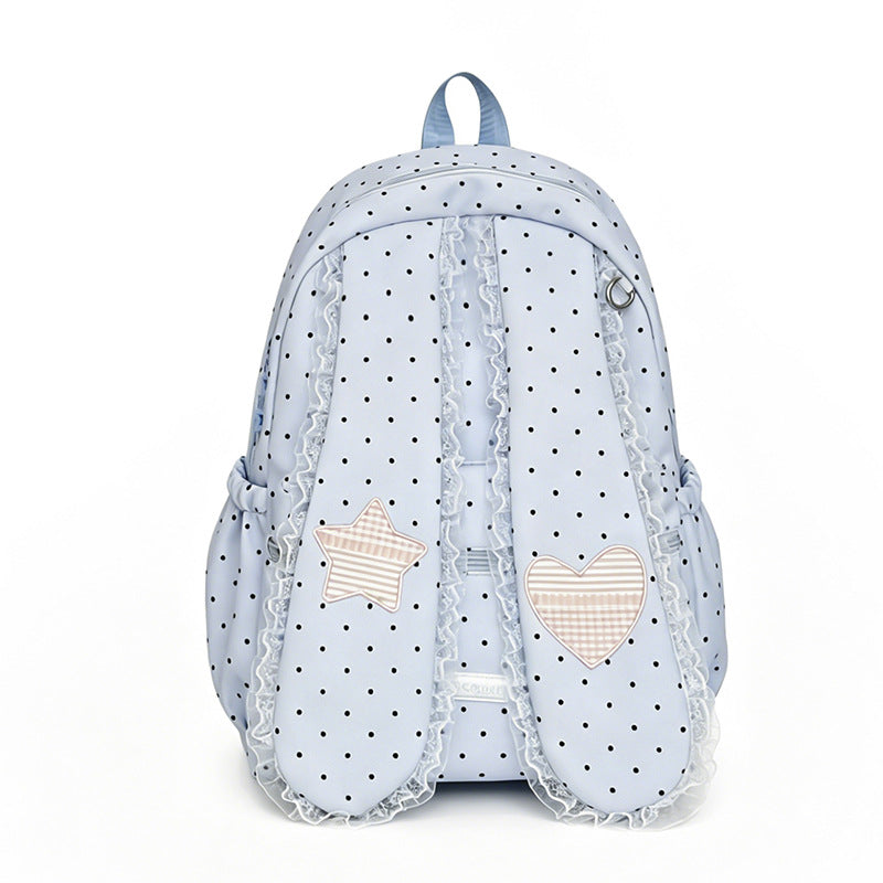 Cute Bunny-Ear Drawstring Backpack LoungeYard — product view 5