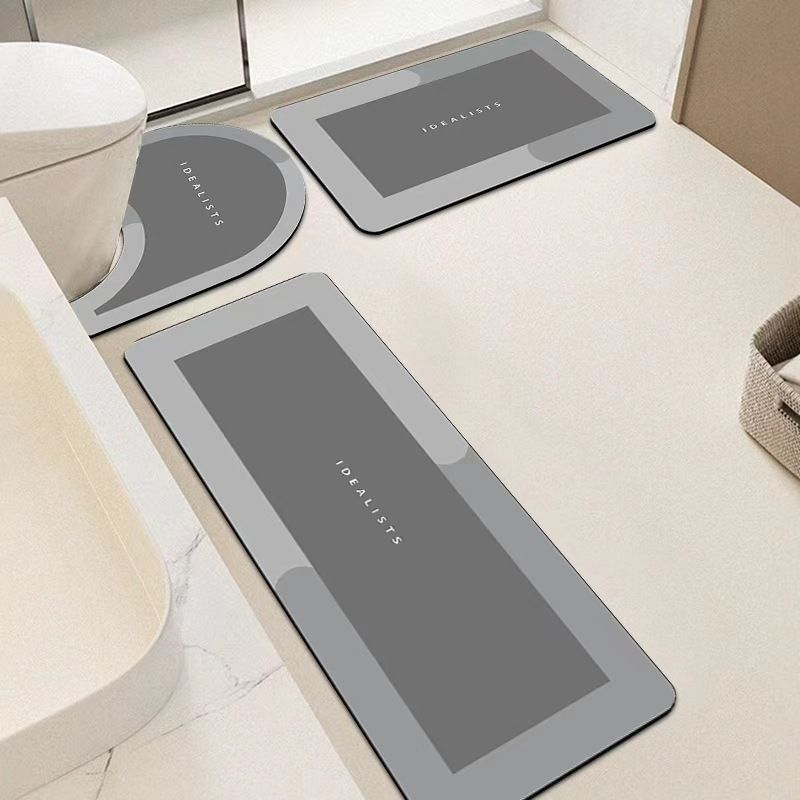 Modern Minimalist Bathroom Mat Set Bowlift — product view 4