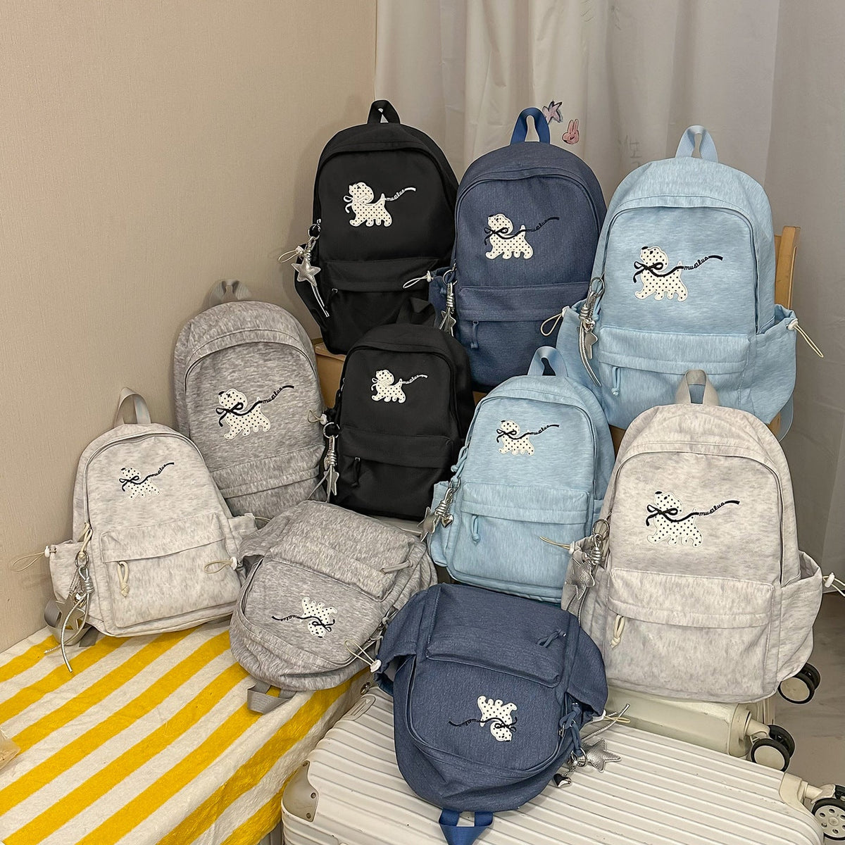 Playful Cartoon Dog-Themed Backpack LoungeYard — product view 4