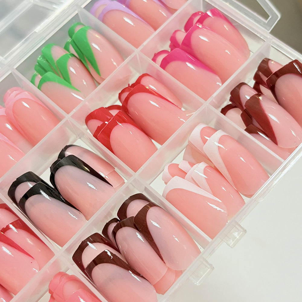 Customizable Full Cover Press-On Nail Tips Set — product view 3