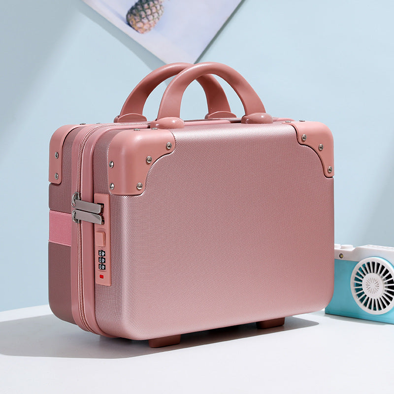 hard-shell vanity carry cosmetic case with reinforced corners and combination lock LoungeYard — product view 1