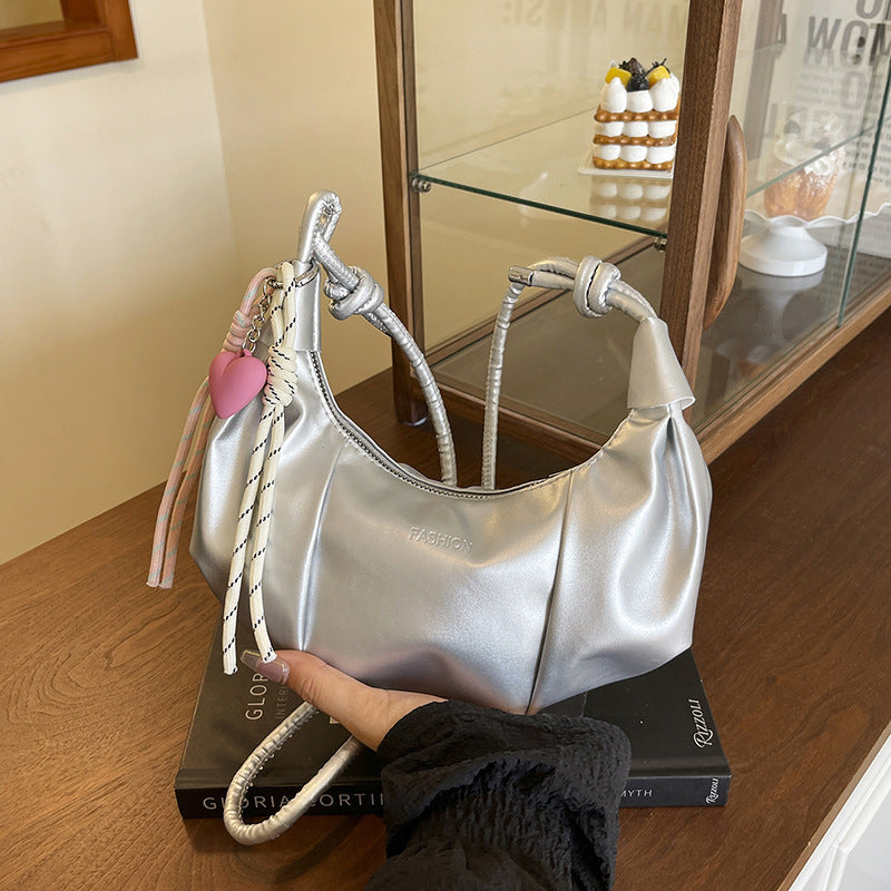 Stylish Leather Hobo Handbag LoungeYard — product view 4