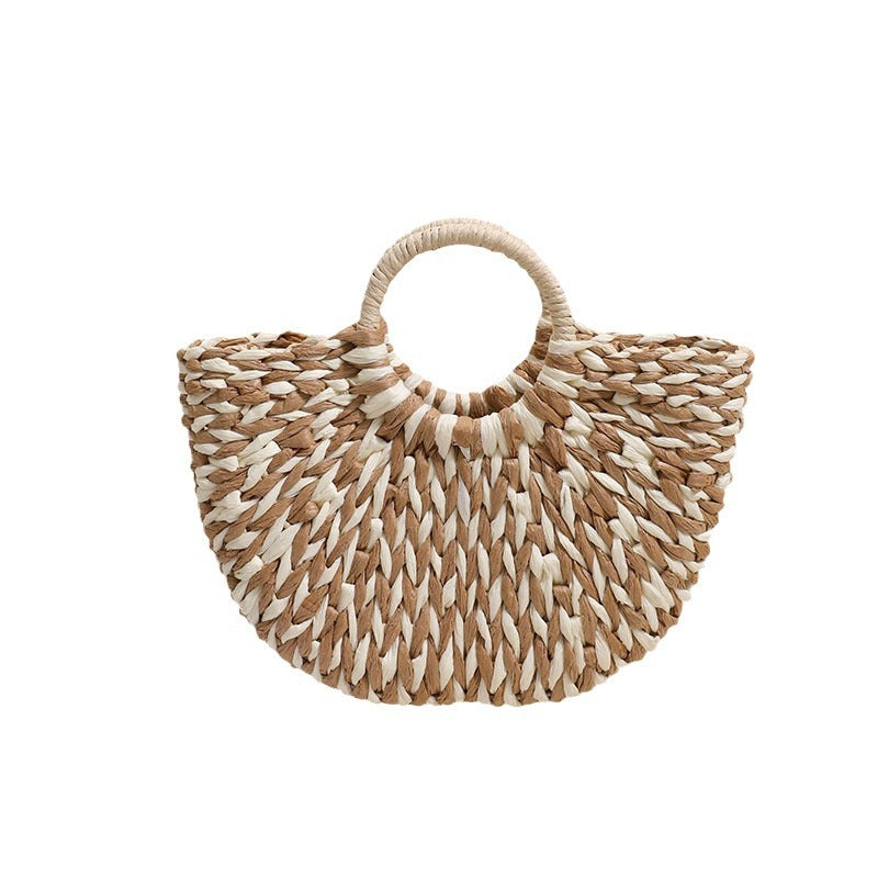 Braided basket bag with unique design LoungeYard — product view 5