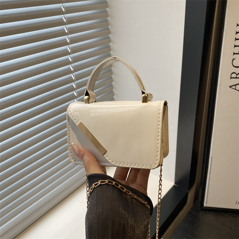 Elegant Patent Leather Handheld Bag — product view 5