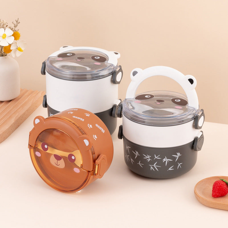 Cute Panda-Themed Food Storage Container — product view 3