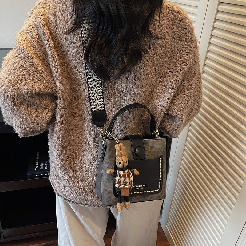 Chic Structured Mini Bucket Bag LoungeYard — product view 4