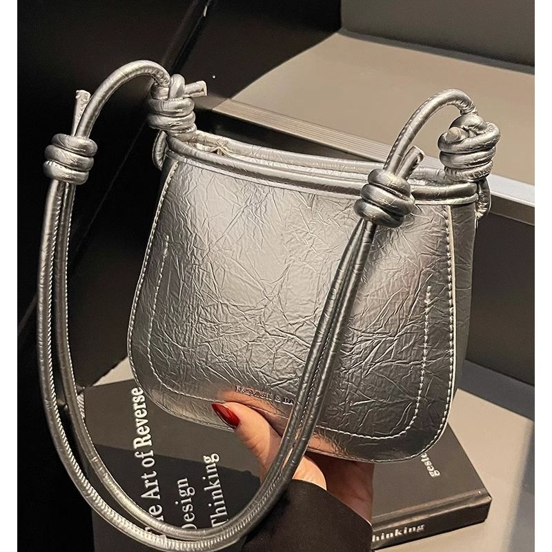 Knotted Handle Top-Handle Handbag LoungeYard — product view 4
