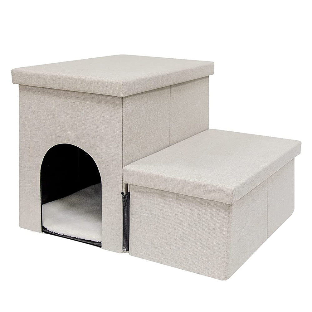 Multi-Level Pet Step Stool with Hideaway Bowlift — product view 4