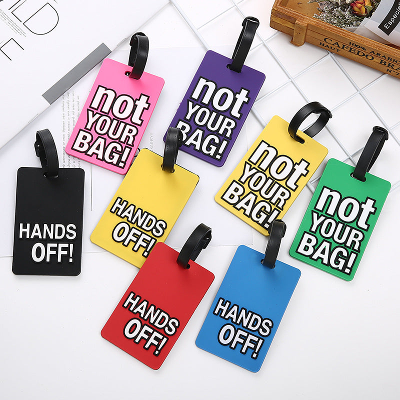 Unisex Luggage Tag with Eye-catching Message LoungeYard — product view 1