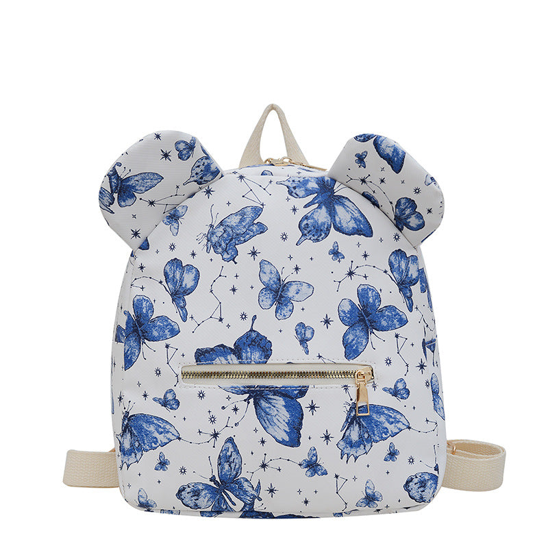 Cute Butterfly Print Mini Backpack LoungeYard — product view 7